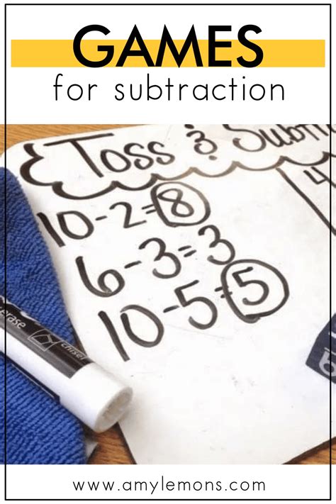 Subtraction Math Games! - Amy Lemons