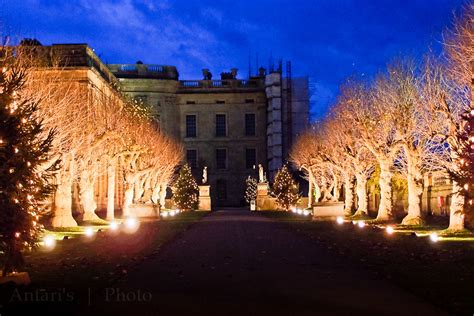 Chatsworth House with Its Christmas Lights On ("Pride and Prejudice" Mr ...