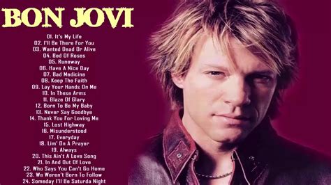 Bon Jovi Greatest Hits Full Album - Best Songs Of Bon Jovi - Bon Jovi Top Songs Playlist - YouTube