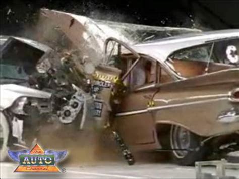 Head-On Crash Test: 1959 Chevrolet Bel Air vs 2009 Chevy Malibu - YouTube