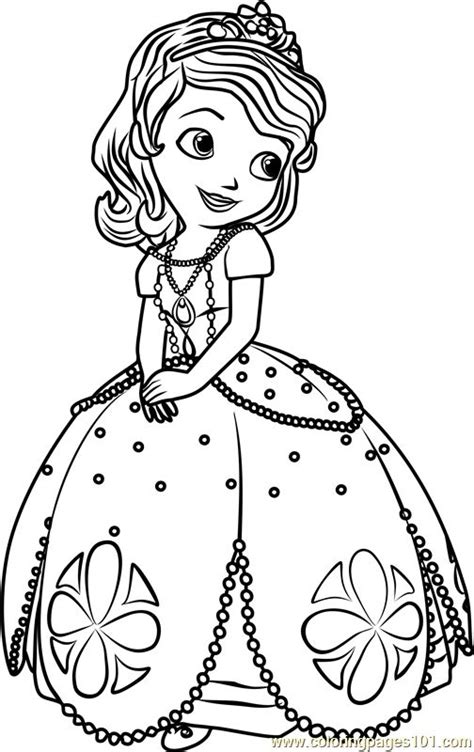 coloriage princesse sofia gratuit a imprimer – 123Dessins | Source #1 des Dessins coloriag ...