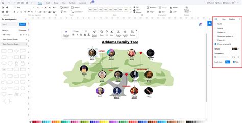 The Addams Family Tree Edrawmax Template – NBKomputer