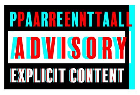 Parental Advisory Mature Audience Sticker for Explicit Content PNG | PNG All