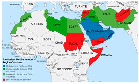 Map Of Eastern Mediterranean Countries