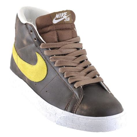 Nike SB Blazer High Premium - Cocoa - Volt - SneakerNews.com