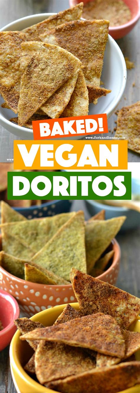 Homemade Vegan Doritos - 3 Different Flavors - Fork and Beans