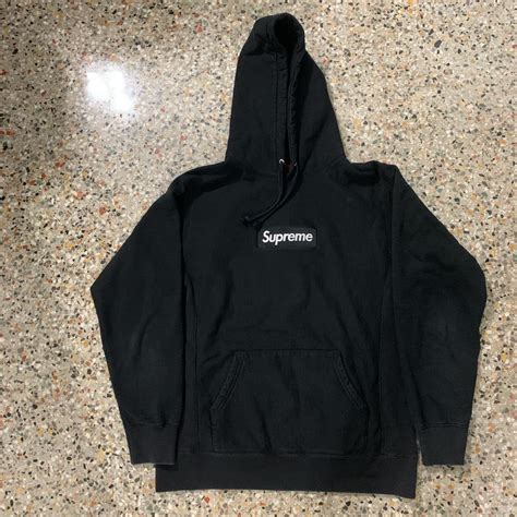 Supreme Box logo hoodie Size large Measurements:... - Depop