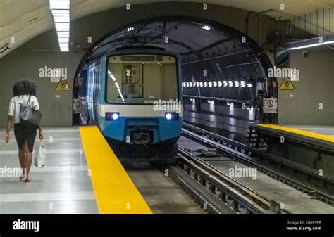 Montreal subway train, Canada Stock Photo - Alamy