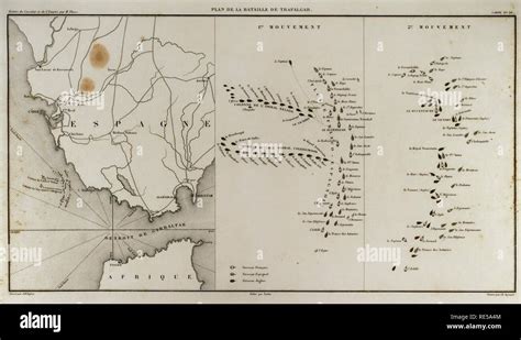 Battle of trafalgar map hi-res stock photography and images - Alamy