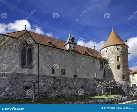 Castle in Yverdon 1 stock image. Image of switzerland - 276015347