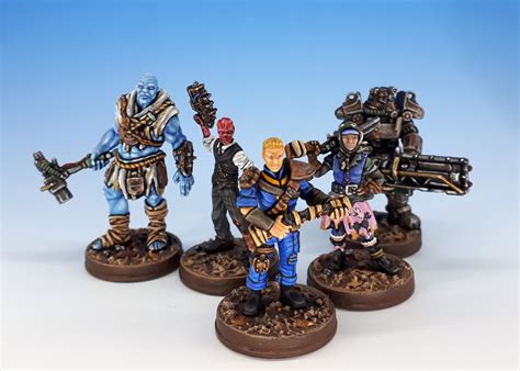 Oldenhammer in Toronto: Painted miniatures for the Fallout board game