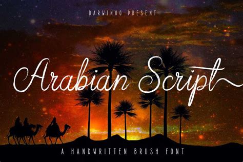 Arabian Script Font - Dfonts