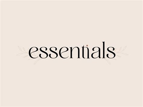 Essentials Brand Logo by Saisha Chamur on Dribbble