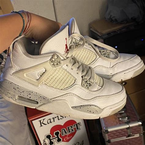 white oreo jordan 4s! PM me for any questions!... - Depop