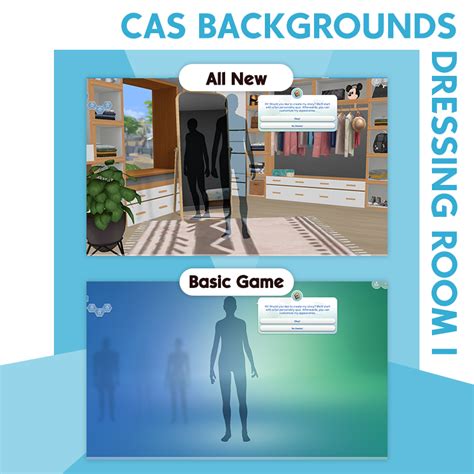 FinJingSims - CAS Backgrounds Minimal Dressing Room I - The Sims 4 Mods ...