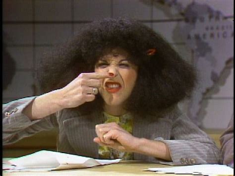 Gilda Radner as Roseanne Roseannadanna at the Weekend Update desk | Saturday Night Live | #SNL ...