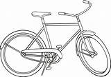 Bicycle Coloring Pages For Kindergarten School Kids Free Printable  sketch template
