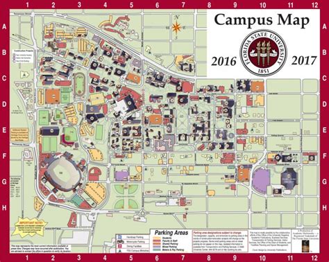 Campus Map | Fsu Online Visitor's Guide - Florida State University Map - Printable Maps