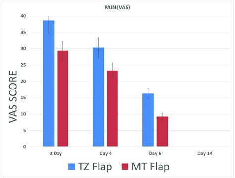 Pain measurements based on the VAS scores. Pain measurements based on... | Download Scientific ...