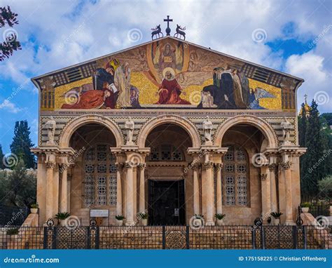 The Church of All Nations in Jerusalem , Israel Stock Image - Image of ...