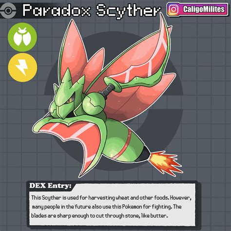 Iron Scythe - Paradox Scyther - Pokemon Fakemon : r/fakemon