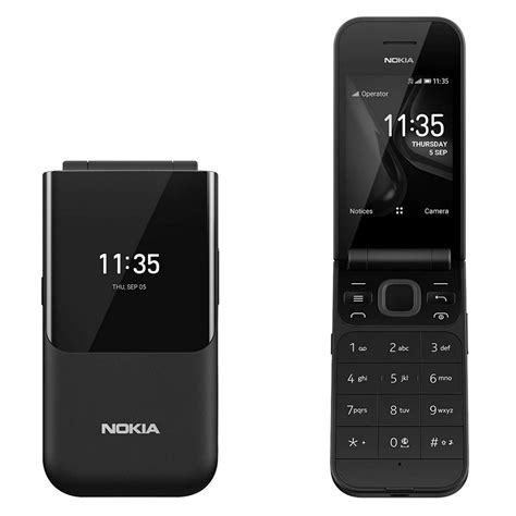 MINT Nokia 2720 Flip 4GB GSM Unlocked 4G LTE KaiOS Flip Phone Black ...