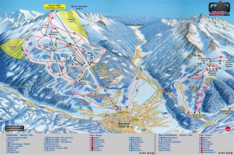 Bormio Trail map - Freeride