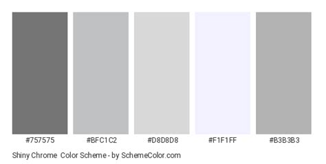 Shiny Chrome Color Scheme » Gray » SchemeColor.com