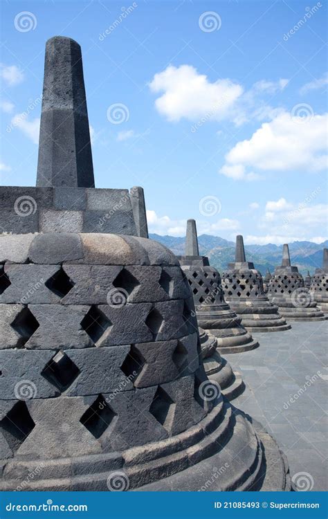 Stupa at Borobudur stock image. Image of borobudur, place - 21085493