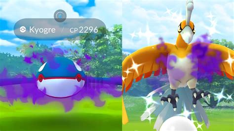 OMG🤯 Shadow kyogre & shiny shadow ho-oh in pokemon go. - YouTube