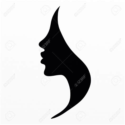 Female Face Profile Silhouette at GetDrawings | Free download