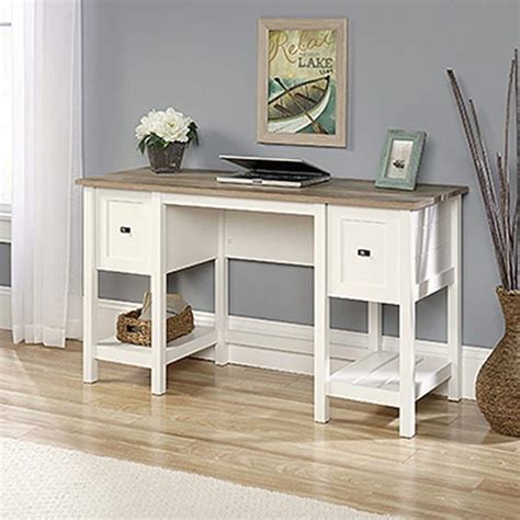 SAUDER Cottage Road Soft White Desk-418072 - The Home Depot