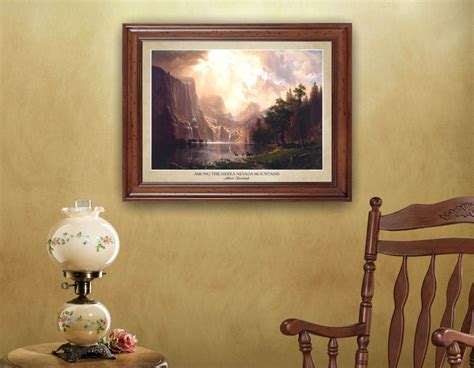 Among the Sierra Nevada Mountains by Albert Bierstadt - Etsy