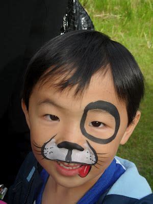 Simple Easy Dog Face Paint - All About Logan