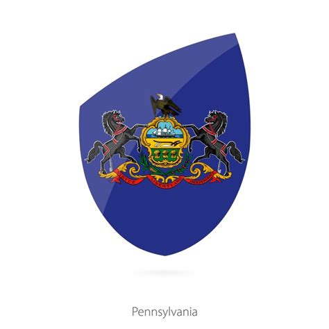 Premium Vector | Flag of pennsylvania