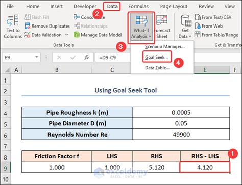 How to Solve Colebrook Equation in Excel (3 Simple Ways)