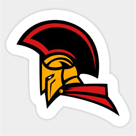 Spartan Warrior Helmet Logo - Spartan - Sticker | TeePublic