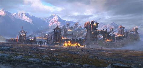 After the sacking - Battle Ground by Youngtaek Oh | Fantasy art landscapes, Fantasy landscape ...