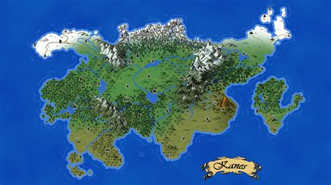 My first DnD fantasy map continent, Kanes, seeing if I can improve on ...