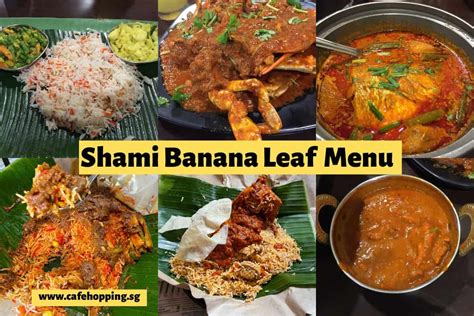 Shami Banana Leaf Menu