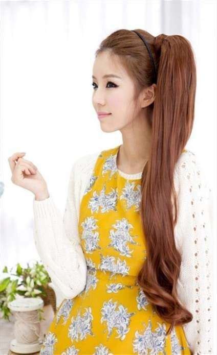 Super Hair Styles Ponytail Korean Ideas | Korean hairstyle, Asian hair ...