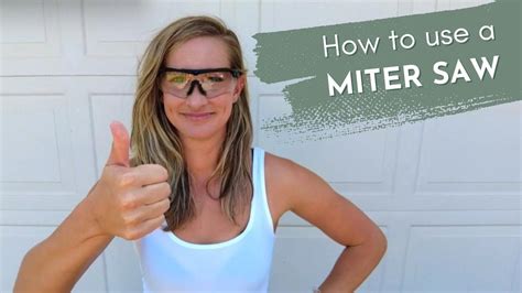 How To Use a Miter Saw for Beginners - YouTube