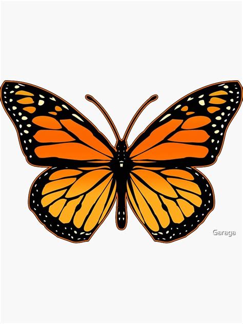 "Monarch Butterfly" Sticker for Sale by Garaga | Butterfly painting, Monarch butterflies art ...