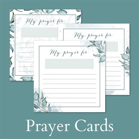 Prayer Cards Printable Prayer Request Cards Prayer Note | Etsy