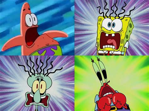 SpongeBob and friends screaming by JonahCampbellRocks04 on DeviantArt