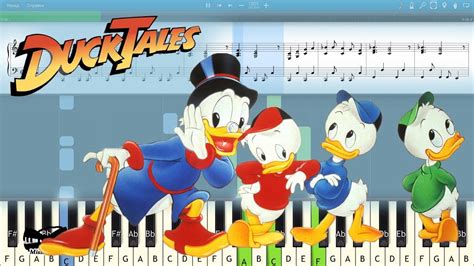 DuckTales Original Theme Song [Piano Tutorial | Sheets | MIDI ...