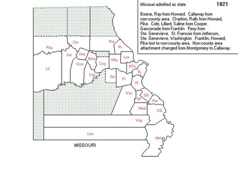 Saline County 1821 - 1833