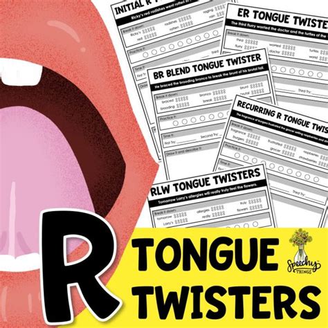 R Tongue Twisters • Speechy Things