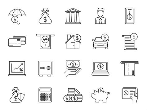 20 Free Finance Vector Icons (AI)