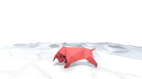 3D model Origami Ox VR / AR / low-poly | CGTrader